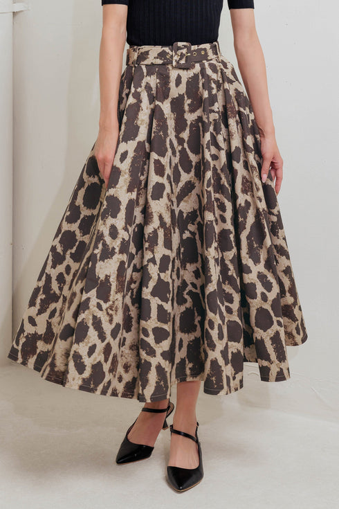 leo-lover-woven-full-midi-skirt Flying Tomato-Sophia's StyleSKIRTS-1